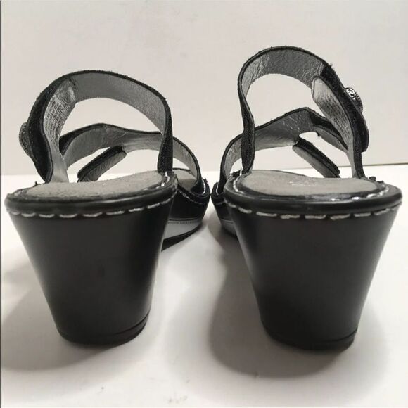 ALEGRIA BY PG LITE Loti Wedge Black Sparkle Slide - Picture 4 of 8
